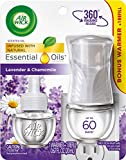 Air Wick plug in Scented Oil, Starter Kit, Lavender and Chamomile 1ct, Essential Oils, Air Freshener, Purple
