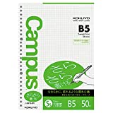 Kokuyo Campus Loose Leaf Paper for Binders, Sarasara, Smooth Writing, Grid Ruled, B5, 26 Holes, 50 Sheets, Japan Import (NO-837S-5)