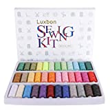 Luxbon Sewing Threads Kits 36 Colors Polyester 250 Yard Each Spools Sewing Thread Embroidery Machine Threads Quilting Thread for Hand Sewing/Machine Sewing