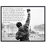 Rocky Balboa Quote - Unframed Wall Art Print - Perfect for Office and Home Decor - Makes a Great Affordable Gift - Inspirational and Motivational - Ready to Frame Photo (8X10)