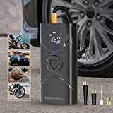 Tire Inflator Portable Air Compressor, 150PSI Cordless Tire Pump with Rechargeable Li-ion Battery 6000mAh, Digital Electric Air Pump with Emergency LED Light for Car, Tires, Bicycle, Motorcycle, Balls