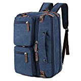 BAOSHA Convertible Briefcase Backpack 17 Inch Laptop Bag Case Business Briefcase HB-22 (Blue)