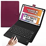 Cooper Touchpad Executive [Multi-Touch Mouse Keyboard] Case for 9, 9.7, 10, 10.1, 10.2, 10.5' Tablets | iPadOS, Android, Windows | Bluetooth, Leather