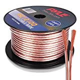 100ft 12 Gauge Speaker Wire - 1 Pair Copper Cable in Spool for Connecting Audio Stereo to Amplifier, Surround Sound System, TV Home Theater and Car Stereo - Pyle PSC12100