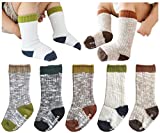 Knitting Socks Keep Warm Unisex Baby Non-Slip Knee-High Stockings for Toddler Little Boy Girls 6-24 Months