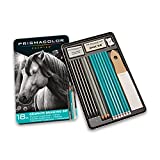 Prismacolor Premier Graphite Drawing Pencils with Erasers & Sharpeners, 18-Piece Set
