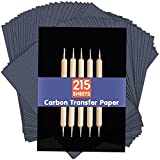 PSLER Carbon Transfer Paper for Wood Burning Craft, Paper, Canvas and Other Art Craft Surfaces(A4 Size)