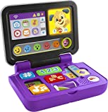 Fisher-Price Laugh & Learn Click & Learn Laptop, Interactive Pretend Computer Toy With Educational Songs And Lights For Baby And Toddlers 6-36 Months