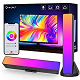 Onforu Smart RGB Light Bar with Voice Activated, DIY Color, Work with Alexa and Google Home, LED Ambient Lighting for Gaming, TV Backlight, Warm & Cool White Mood Lighting for Entertainment, PC, Wall