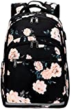 BLUBOON Backpack for Women 15.6 Inch Laptop Bookbag College School Backpack Girls Floral Schoolbag Compartment Daypack for Business Travel with USB Charging Port and Headphone Interface