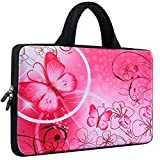 iColor 11 11.6 12 12.1 12.5 inch Laptop Carrying Bag Chromebook Case Notebook Ultrabook Bag Tablet Travel Cover Neoprene Sleeve for Apple MacBook Air Samsung Google Acer HP DELL Lenovo Asus Pink