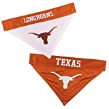 Pets First Collegiate Pet Accessories, Reversible Bandana, Texas Longhorns, Large/X-Large