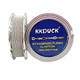 KKDUCK Stainless Steel 316 Staggered Fused Clapton Wire (26G+32G)