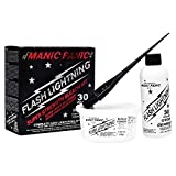 MANIC PANIC Flash Lightning Hair Bleach Kit - 30 Volume Developer + Powder Bleach Super Strength Cruelty Free, Vegan Bleach Kit - Premium Hair Lightener for Lifting up to Five Levels