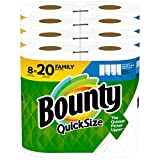 Bounty Quick Size Paper Towels, White, 4 Packs Of 2 Family Rolls = 8 Family Rolls