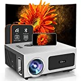 4K Projector,5G WiFi Bluetooth Projector.900 ANSI Native1080P Projector.Movie Projector Support 500'Display,4P/4D & ±50° Keystone,50%Zoom,PPT,Dolby.Outdoor Projector Compatible iOS/Android/Win/TV/PS5