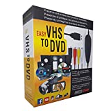 VHS to Digital Converter for Windows 10, USB2.0 Video Audio Capture Card Grabber Device, VHS to DVD Converter Support Windows 10/8/7/XP/VISTA/Convert Analog Video to Digital Format