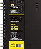 Bee Paper Company BEE-20001 Creative Marker Book, 5-1/2' x 8', 5-1/2-inch x 8-inch, 50 Sheet Art Journal