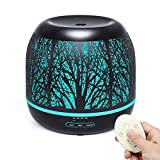 Diffusers for Essential Oils Large Room with Remote Control, Bligli 500ml Aromatherapy Diffuser Air Humidifiers for Home Office Kitchen Nursery Room, 7 Changing Colors and Unique Candle Light Mode
