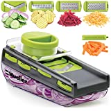 Mueller Five Blade Mandoline Slicer – Premium Quality Multi Purpose and Adjustable Vegetable Slicer, Cutter, Shredder, Veggie Slicers for Fruits and Vegetables with Non-Slip Container