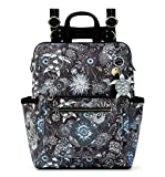 Sakroots womens Eco-twill, Strap, Laptop Compartmen Loyola Backpack in Eco Twill Convertible Purse with Adjustable Crossbody Strap Multifunctional Bag, Midnight Seascape, One Size US