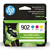 Original HP 902 Cyan, Magenta, Yellow Ink Cartridges (3-pack) | Works with HP OfficeJet 6950, 6960 Series, HP OfficeJet Pro 6960, 6970 Series | Eligible for Instant Ink | T0A38AN
