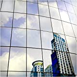 BDF S05 Heat Control Daytime Privacy One Way Mirror Window Film Silver 5 (36in X 12ft)