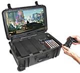 Case Club PlayStation 4 & PS4 Slim/Pro Portable Gaming Station with Built-in 24' 1080p Monitor, Storage for Controllers, Games, and Included Speakers (PS4 & Accessories Not Included) Gen 2
