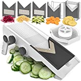 Mueller Multi Blade Adjustable Mandoline Cheese/Vegetable Slicer, Cutter, Shredder with Precise Maximum Adjustability