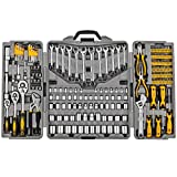 205 Piece Mechanics Tool Set, Socket Wrench Auto Repair Tool Pliers Combination Mixed Hand Tool Set Kit with Box Organizer Storage Case