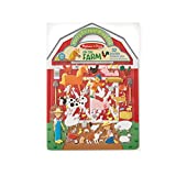 Melissa & Doug Puffy Sticker Play Set - On the Farm - 52 Reusable Stickers, 2 Fold-Out Scenes - Restickable Farm Sticker Book, Puffy Farm Animals Removable Stickers For Kids Ages 4+
