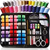 ﻿ARTIKA Sewing Kit for Adults and Kids - Small Beginner Set w/ Multicolor Thread, Needles, Scissors, Thimble & Clips - Emergency Repair and Travel Kits - Sewing Accessories and Supplies