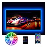 DAYBETTER Led Lights for TV 55 inch,12.5 ft TV Led Backlight 65 inch TV Led Lights,USB Led Strip Lights for TV 55-65 inch with Remote,TV Lights Behind Change with TV,Ambient Lighting,Gaming Room Decor