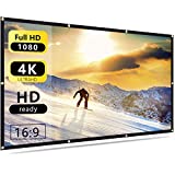Nell Zimi 60 inch Projector Screen 16:9 HD Foldable Anti-Crease Portable Projection Movies Screen for Home Theater Outdoor Indoor Support Double Sided Projection