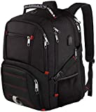 Travel Laptop Backpack,50L Extra Large Backpack for Men Women with USB Charging Port,TSA Friendly Durable Big Computer bag Tech Backpack RFID Heavy Duty Business College School Bookbag Fit 17''Laptops
