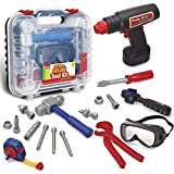 Kidzlane Tool Set for Toddlers & Kids | 20pcs Toy Tools with Electronic Cordless Drill and Tool Box | Play Tool Kit for Kids & Toddler Boys & Girls