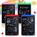4 Piece LCD Writing Tablet Doodle Board Electronic Toy 8.5 Inch Colorful LCD Writing Board Electronic Tablet Writing LCD Erasable Drawing Pad Reusable Writing Pad (Blue, Red, Green, Pink)