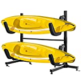 VIVOHOME Heavy Duty Freestanding Dual Storage Rack Height Adjustable Carrier Stand for Kayaks SUP paddle Boards and Canoes