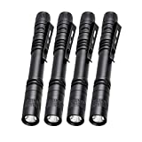 Pocketman 4 Pcs1000LM XPE-R3 LED Penlight Flashlight Tactical Torch with Clip(13.3 CM)