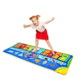 M SANMERSEN Kids Piano Mat 50'' x 18.5'' Piano Keyboard Mat Musical Piano Mat with Play, Record, Playback, Demo Educational Musical Toy Gift for 3-7 Years Old Kids Boys Girls