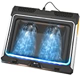 KLIM Mistral Laptop Cooling Pad | Powerful Turbo-Fan (4500 RPM) Laptop Cooler | Rubber Ring Seal for Maximum Performance | Avoid Overheating and Protect Your Gaming Laptop | 15-17 inches | New 2022