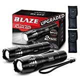 Vont LED Tactical Flashlight, [2 Pack] 2X Longer Battery Life, 5 Modes, High Lumen, Adjustable, Zoomable,Waterproof, Lightweight,Bright Flashlights/Flash Light Gear/Accessories/Supplies for Camping