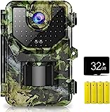 1520P 20MP Trail Camera, Hunting Camera with 120°Wide-Angle Motion Latest Sensor View 0.2s Trigger Time Trail Game Camera with 940nm No Glow and IP66 Waterproof 2.4” LCD 48pcs for Wildlife Monitoring
