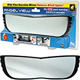 Angel View Wide-Angle Rearview Mirror, As Seen On TV Black Convex Car Mirror Installs in Seconds and Fits Most Cars, SUVs & Trucks, Holiday Gift