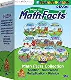 Meet the Math Facts 10 DVD set - addition, subtraction, multiplication & division (includes bonus digital book)