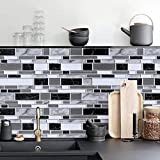 Livebor Kitchen Wallpaper Peel and Stick Backsplash Wallpaper 17.7inch x 393.7inch Bathroom Wallpaper Tile Contact Paper Kitchen Backsplash Countertop Contact Paper Waterproof Removable Wallpaper