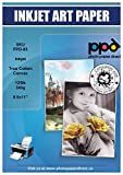 PPD Inkjet Canvas 100% Real Printable Cotton LTR 8.5 x 11' 125lbs. 340gsm 17mil x 10 sheets (PPD083-10)