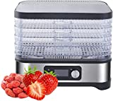 Digital Food Dehydrator Dryer,Freeze Dryer Machine for Home,24 Hour Timer,35-70°c Temperature Setting,for Fruit,Vegetables,Beef