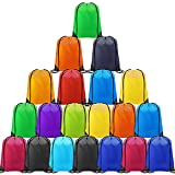 CHEPULA Drawstring Bags Bulk Drawstring Backpack for Women Men Children Large Size Draw String Back Sack for Birthday Party Sport Camping Climbing(20 PCS)