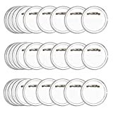 BUYGOO 50Pcs 1.5 inch Acrylic Design Button Badge Clear Button Pin Badges Kit for DIY Crafts and Children's Paper Craft Activities and More